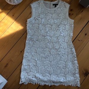 BCBG WHITE PARTY sequins lined dress 12